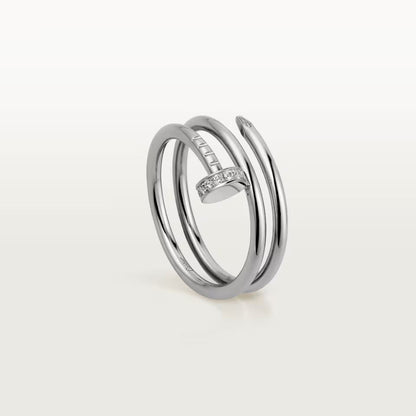 [Amore Jewelry]JUSTE RING 4.8MM HALF DIAMOND