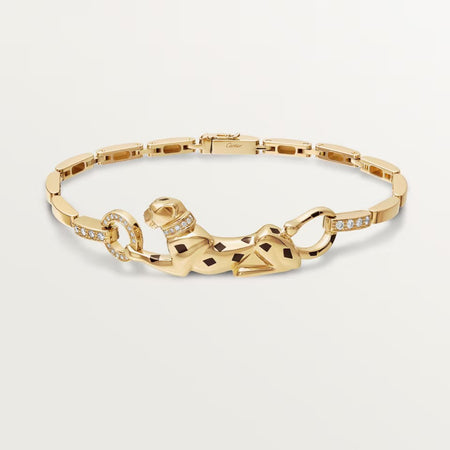 [Amore Jewelry]PANTHERE HALF DIAMOND ON CHAIN BRACELET