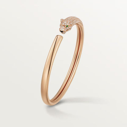 [Amore Jewelry]PANTHERE HALF DIAMOND OPEN BRACELET