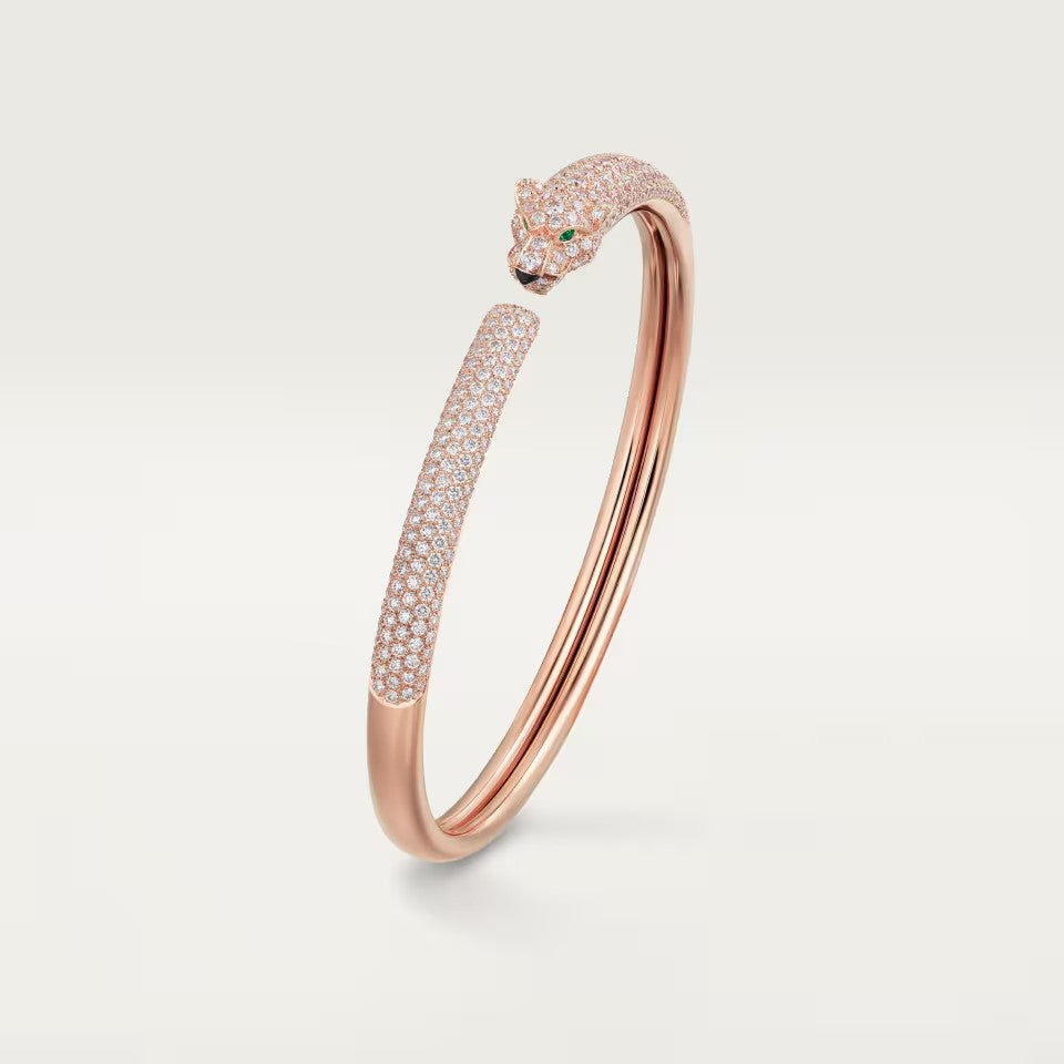 [Amore Jewelry]PANTHERE FULL DIAMOND OPEN BRACELET