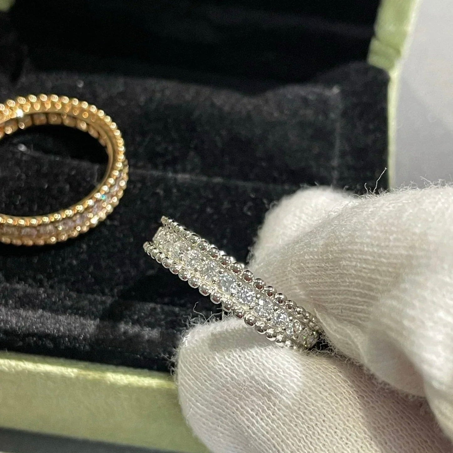 [Amore Jewelry]PERLEE DIAMOND ROSE GOLD RING