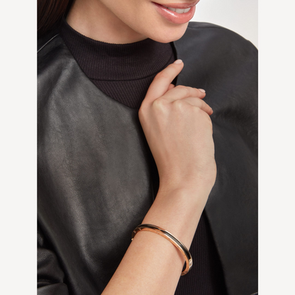 [Amore Jewelry]ZERO 1 PINK GOLD WITH BLACK CERAMIC BRACELET