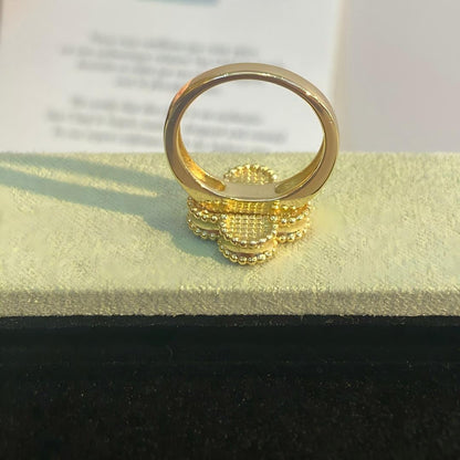 [Amore Jewelry]NEW CLOVER PINK ENAMEL RINGS