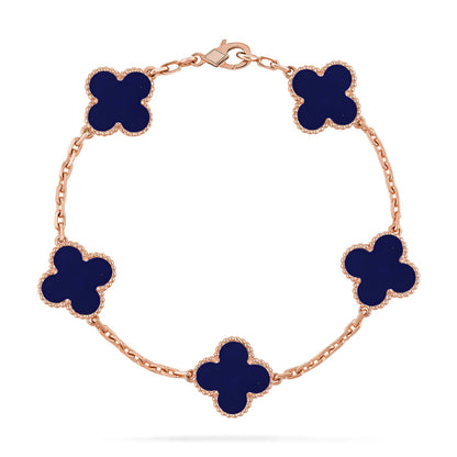 [Amore Jewelry]CLOVER 5 MOTIF LAPIS LAZULI BRACELET COLLECTION