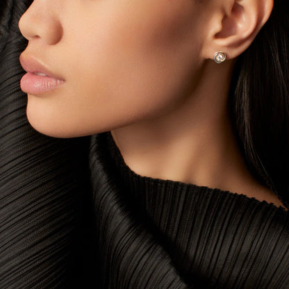 [Amore Jewelry]TRINITY STUD DIAMOND EARRINGS