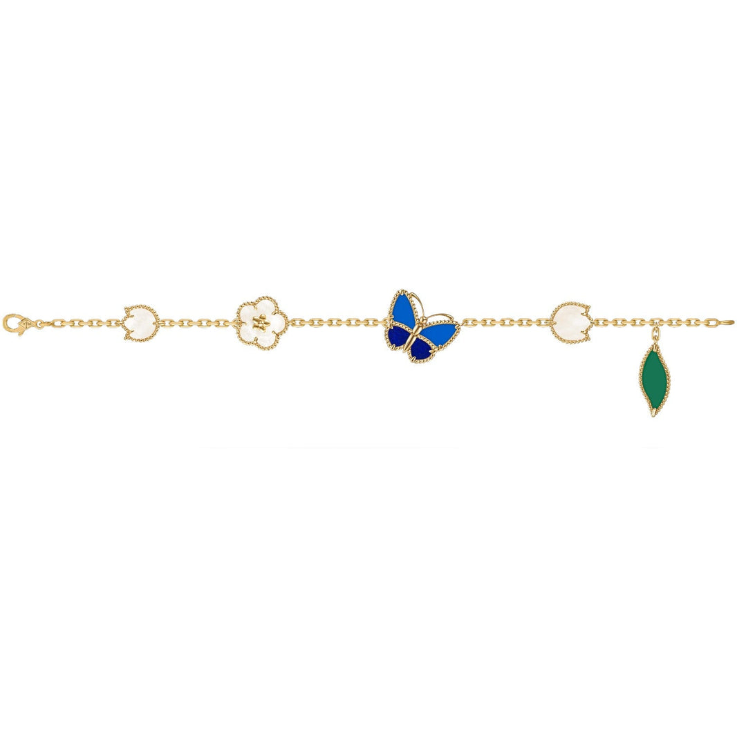 [Amore Jewelry]LUCKY SPRING BUTTERFLY 5 MOTIF BRACELET