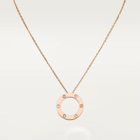 [Amore Jewelry]LOVE NECKLACE 16MM 3 DIAMONDS
