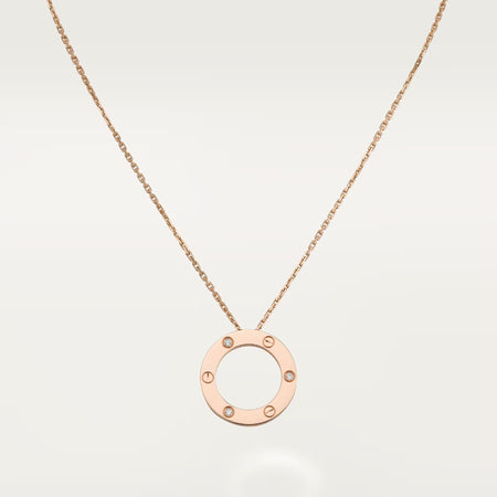 [Amore Jewelry]LOVE NECKLACE 16MM 3 DIAMONDS