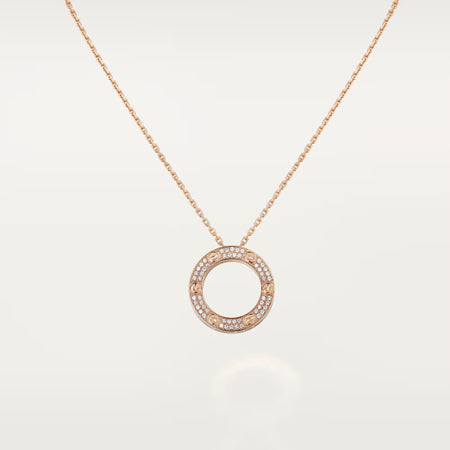[Amore Jewelry]LOVE NECKLACE 16MM  FULL DIAMOND