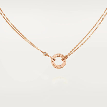 [Amore Jewelry]LOVE NECKLACE 16MM 2 DIAMONDS