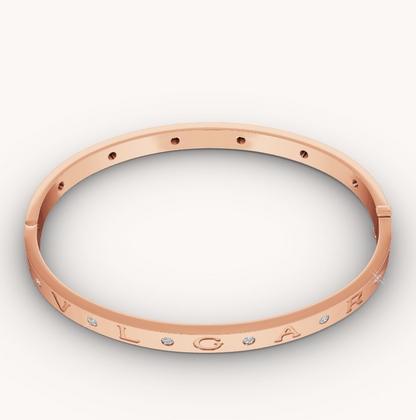 [Amore Jewelry]ZERO 1 PINK GOLD 12 DIAMONDS BRACELET