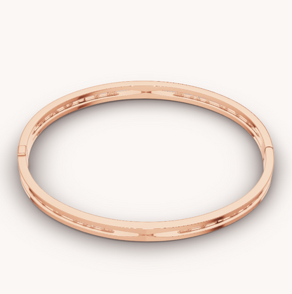 [Amore Jewelry]ZERO 1 SPIRAL LOGO PINK GOLD BRACELET
