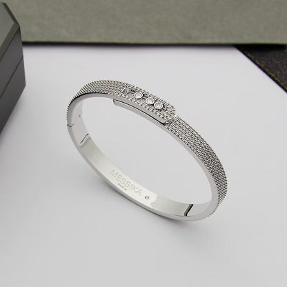 [Amore Jewelry]Move Noa Full Pavé Diamond Bangle Bracelet
