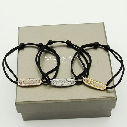 [Amore Jewelry]Messika Care(s) pink cord pavé bracelet