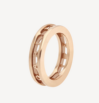 [Amore Jewelry]ZERO 1 ONE-BAND WITH OPENWORK LOGO SPIRAL RING