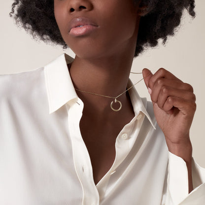 [Amore Jewelry]JUSTE NECKLACE HALF DIAMOND