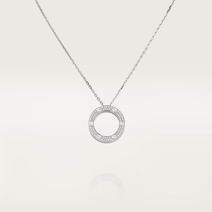 [Amore Jewelry]LOVE NECKLACE 16MM  FULL DIAMOND