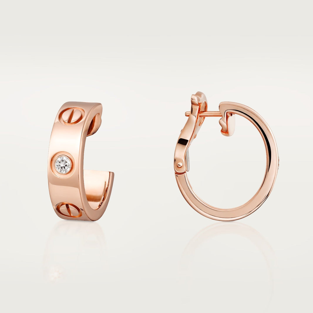 [Amore Jewelry]LOVE EARRINGS 5.7MM 2 DIAMONDS