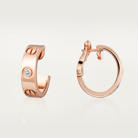 [Amore Jewelry]LOVE EARRINGS 5.7MM 2 DIAMONDS