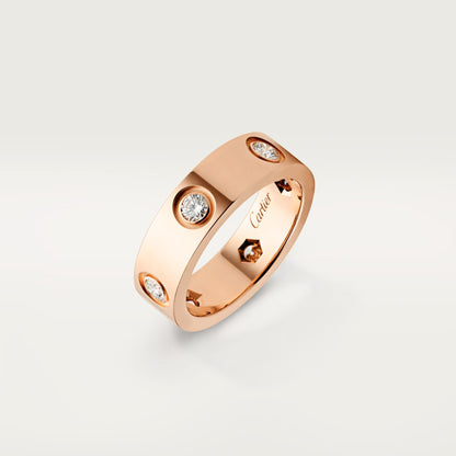 [Amore Jewelry]LOVE 5.5MM 6 DIAMOND RING