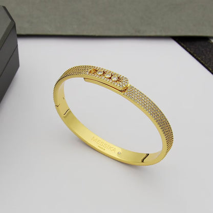 [Amore Jewelry]Move Noa Full Pavé Diamond Bangle Bracelet