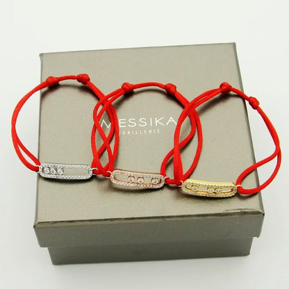[Amore Jewelry]Messika Care(s) pink cord pavé bracelet