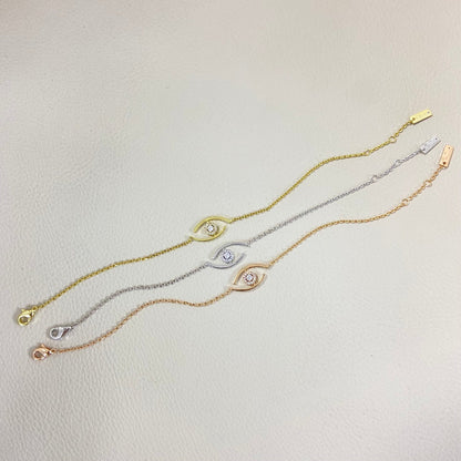 [Amore Jewelry]Lucky Eye Pave-Set Diamond Bracelet