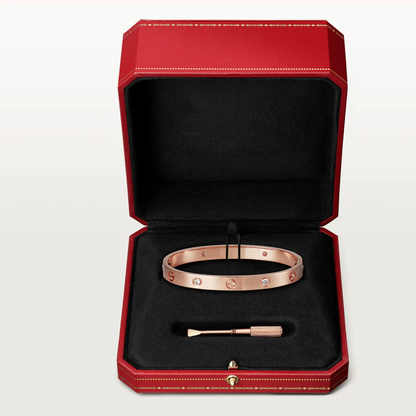 [Amore Jewelry]LOVE BRACELET 6.1MM 4 DIAMONDS