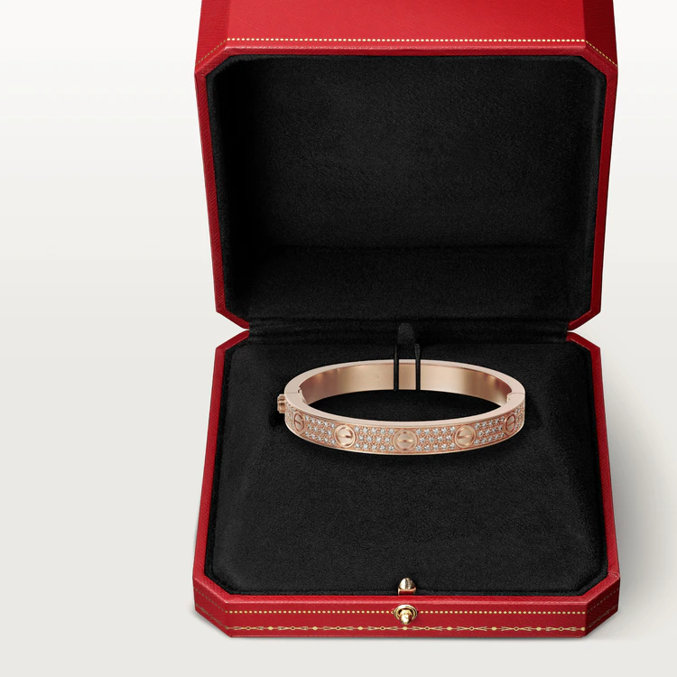 [Amore Jewelry]LOVE BRACELET 6.1MM DIAMOND-PAVED