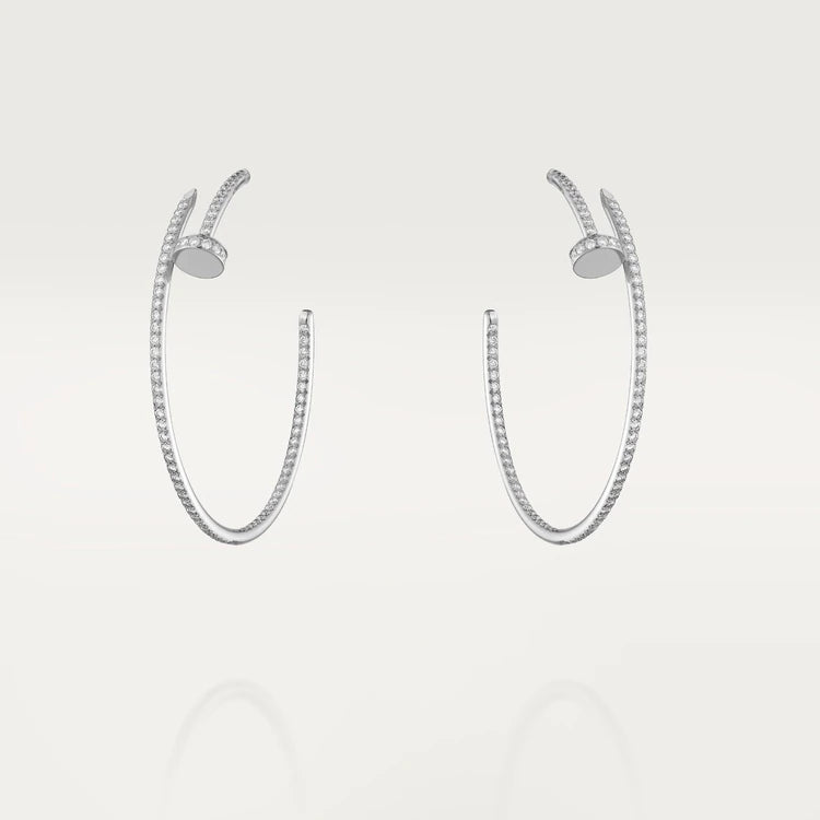 [Amore Jewelry]JUSTE EARRINGS FULL DIAMONDS 1.8MM