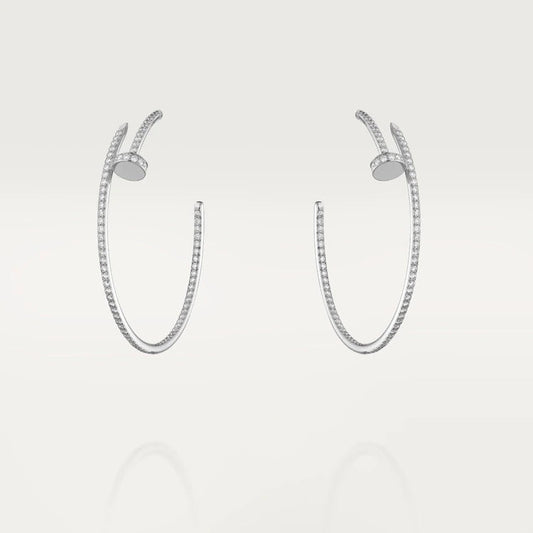 [Amore Jewelry]JUSTE EARRINGS FULL DIAMONDS 1.8MM