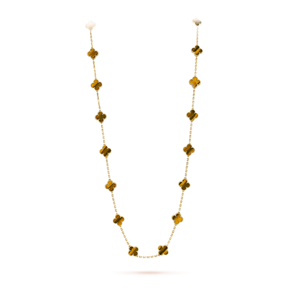 [Amore Jewelry]CLOVER 20 MOTIFS TIGER EYE ROSE GOLD
