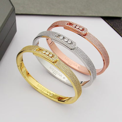[Amore Jewelry]Move Noa Full Pavé Diamond Bangle Bracelet