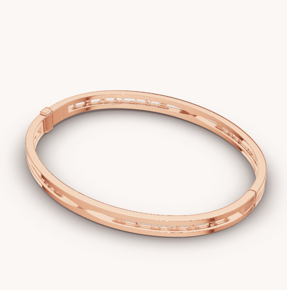 [Amore Jewelry]ZERO 1 SPIRAL LOGO PINK GOLD BRACELET