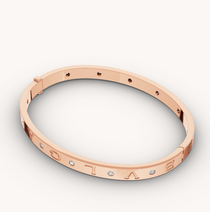 [Amore Jewelry]ZERO 1 PINK GOLD 12 DIAMONDS BRACELET