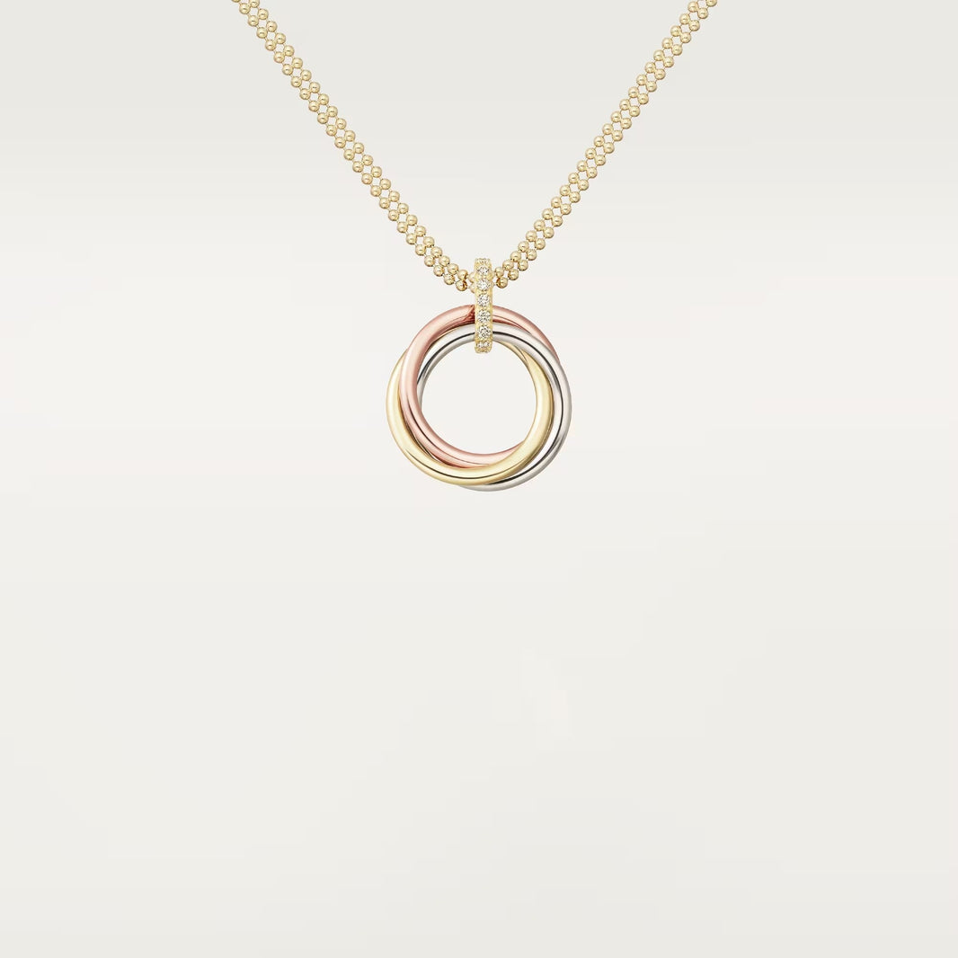 [Amore Jewelry]TRINITY MEDIUM  DIAMONDS NECKLACE