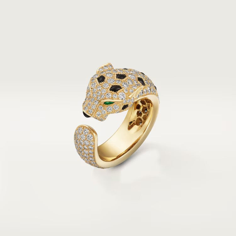 [Amore Jewelry]PANTHERE SPOTTED FULL DIAMOND MEDIUM RING