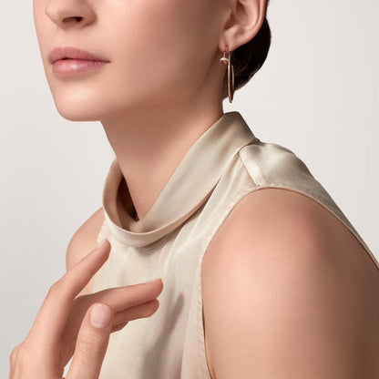 [Amore Jewelry]JUSTE HALF DIAMOND LARGE EARRINGS
