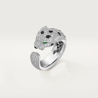 [Amore Jewelry]PANTHERE SPOTTED FULL DIAMOND MEDIUM RING