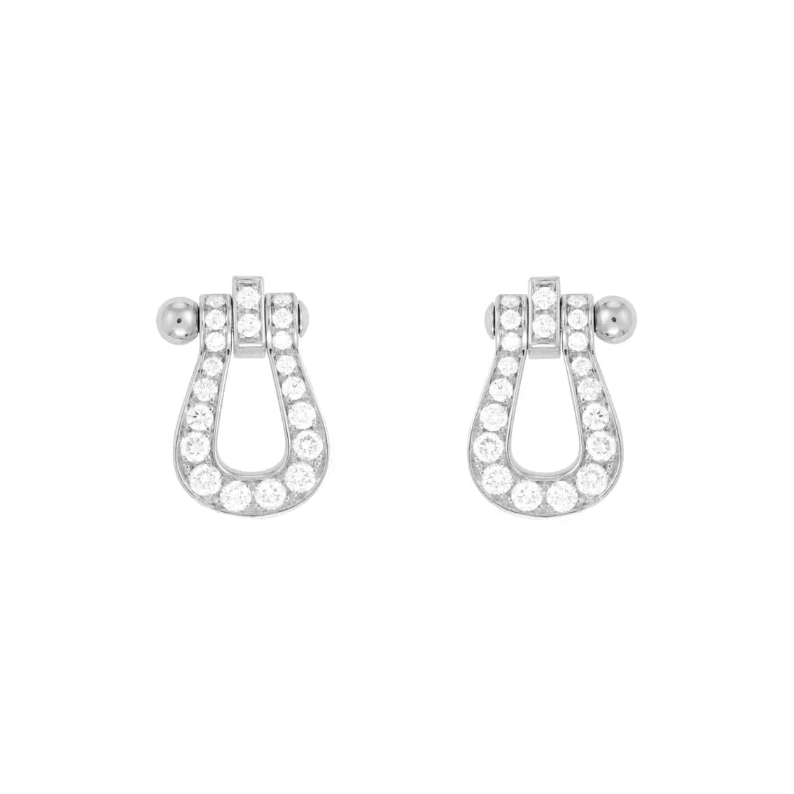 [Amore Jewelry]FORCE 10 FULL DIAMOND STUD EARRINGS MINI MODEL