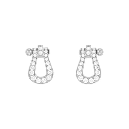 [Amore Jewelry]FORCE 10 FULL DIAMOND STUD EARRINGS MINI MODEL