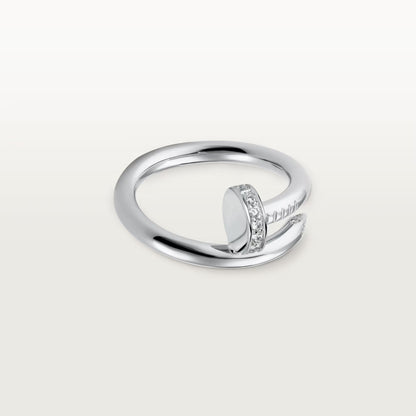 [Amore Jewelry]JUSTE RING 2.6MM HALF DIAMOND
