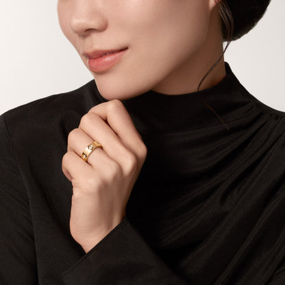 [Amore Jewelry]LOVE 5.5MM 6 DIAMOND RING