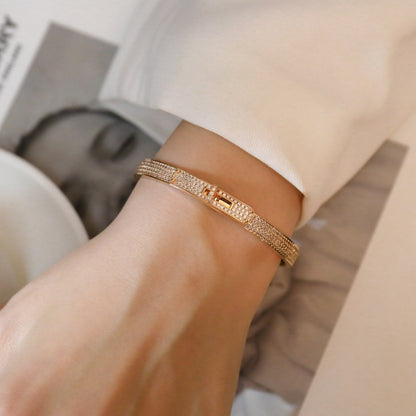 [Amore Jewelry]KELLY BRACELET DIAMOND PAVED