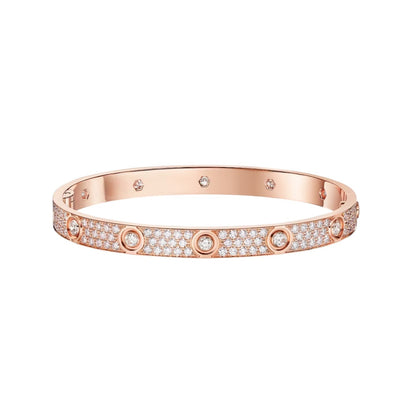 [Amore Jewelry]LOVE BRACELET 6.1MM DIAMOND-PAVED 10 BIG DIAMONDS