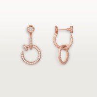 [Amore Jewelry]JUSTE FULL DIAMOND DOUBLE EARRINGS