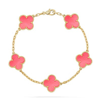 [Amore Jewelry] CLOVER 5 MOTIFS  PINK MOP BRACELET COLLECTION