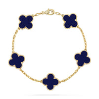 [Amore Jewelry]CLOVER 5 MOTIF LAPIS LAZULI BRACELET COLLECTION