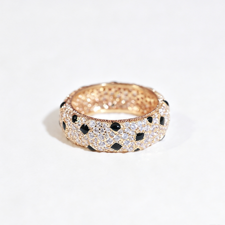 [Amore Jewelry]PANTHERE SPOTTED FULL DIAMOND RING