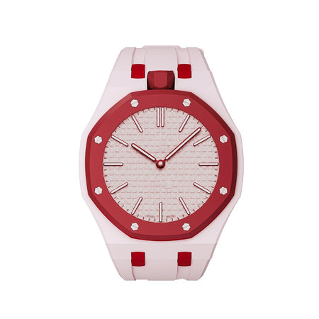 Oak Pop Exclusive Pink And Red Silicone Strap